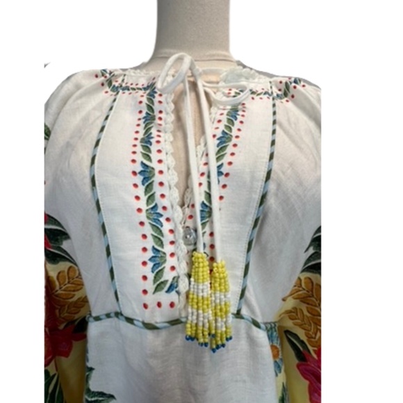 NWOT FARM Rio - Bloom Garden Linen Maxi Dress (S) - Picture 3 of 9